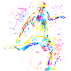 Fodbold - Fodboldspiller Cristiano - Farverig