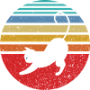 Retro cat pose