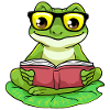 Frog Nerd Book Glasses