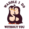 Pinguin Paar liebe herz