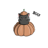Halloween pumpkin cat ghost cute manga