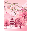 Japanese cherry blossom Japanese art