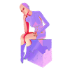 The thinker, female thinker