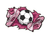 Pink fodboldsko fodbold kvinder piger kvinder