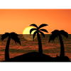 Sunset by the sea