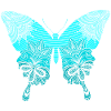 Blue Mandala Butterfly Butterfly
