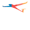 Glider pilot soaring