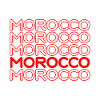 Morocco Neon Lettering Pattern