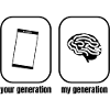Mobile phone brain saying