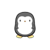 Little Penguin Cartoon Sticker