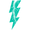 Foudre Éclair turquoise