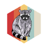 Retro Raccoon