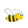 Optimistischer Bienen-Charme