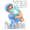 Funny caregiver healthcare nurse