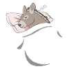 Sleeping and slumbering donkey
