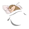 Sleeping and slumbering otter