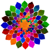 Bunte Mandala Blumen Blüte