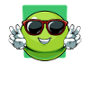 Lime Peace Out Cartoon