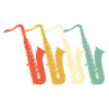 Saxophones rétro