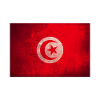 Tunisian Flag Circle Emblem