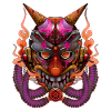 Samurai ice mask man