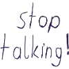 stop talking! shitty Design 24