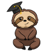 Graduation Sloth