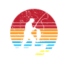 Sunset with angler