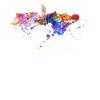 Leipzig Sachsen Messestadt Deutschland Skyline