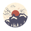 Japanese Mountain landscape