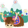 Sleeping Tibetan Yak