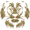 Classic Paper Lion Head