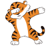 Dabbing Tiger Funny Dancing Tiger