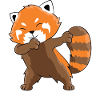 Dabbing Red Panda