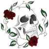 Skull skull with roses X#02