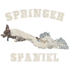 Distressed Springer Spaniel T-Shirt Design