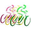 Bike Race red yellow green