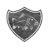 Emblema di pesca alla carpa carpa