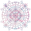Bunte Blumen & Herzen Mandala