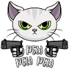 Pew Pew Pew Cat