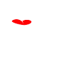 Zipper mouth with tongue and teeth