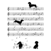 Dog Dachshund Music Notes
