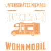 alten mann mit einem Wohnmobil