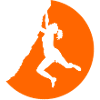 Woman Climber Climbing Sunset