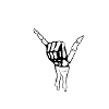 Shaka Skeleton Hand