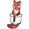 Pocket Cute Red Fox