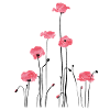 Watercolour poppies for feminine fashion