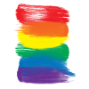 Pride-Malstriche - Pride-Regenbogenfahne