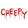 Lettrage effrayant de Halloween sanglant
