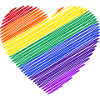 Rainbow heart